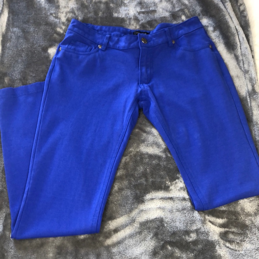 Cobalt Blue Skinny Pants